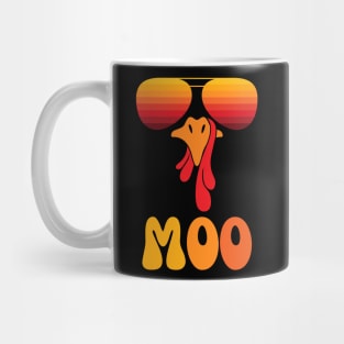 Thanksgiving Funny Turkey moo Mug